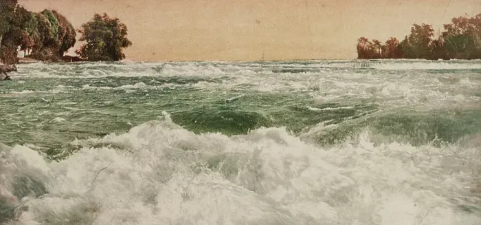 Framed Print : The Rapids above the Falls, Niagara, ca 1900. Creator: Unknown