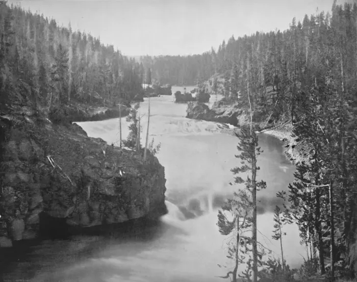 Framed Print : The Rapids of the Yellowstone, 19th century Framed Print : The Rapids of the Yellowstone, 19th century