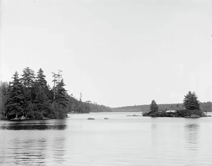 Framed Print : Raquette Lake, Adirondacks, N.Y. between 1900 and 1910. Creator: Unknown