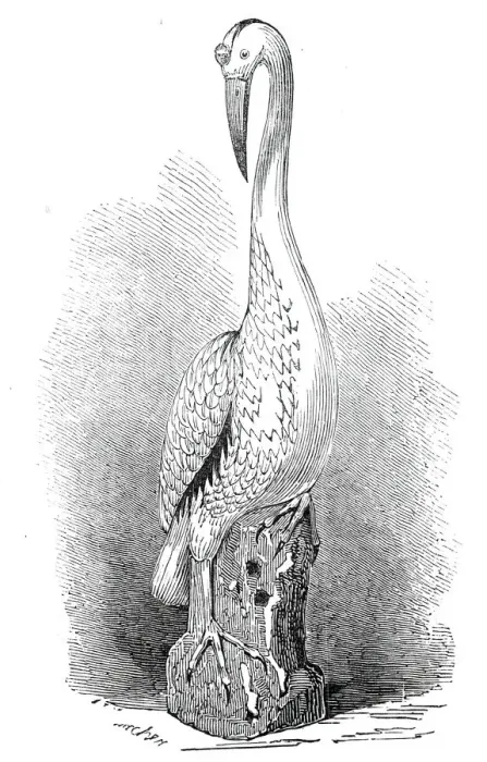 Framed Print : Rare old India China stork, 1845. Creator: Unknown Framed Print : Rare old India China stork, 1845. Creator: Unknown