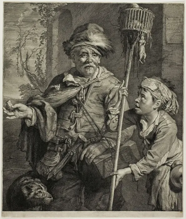 Framed Print : The Rat Catcher, n.d. Creator: Cornelis de Visscher Framed Print : The Rat Catcher, n.d. Creator: Cornelis de Visscher