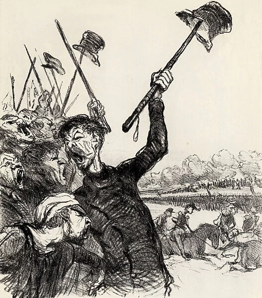 Ratapoil and his staff: Long live the Emperor!, 1851