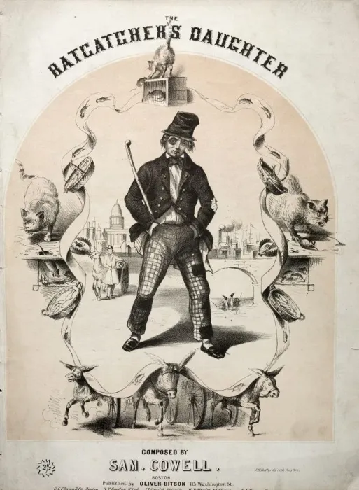Framed Print : The Ratcatchers Daughter - Sheet Music Cover. Creator: Winslow Homer (American, 1836-1910) Framed Print : The Ratcatchers Daughter - Sheet Music Cover. Creator: Winslow Homer (American, 1836-1910)