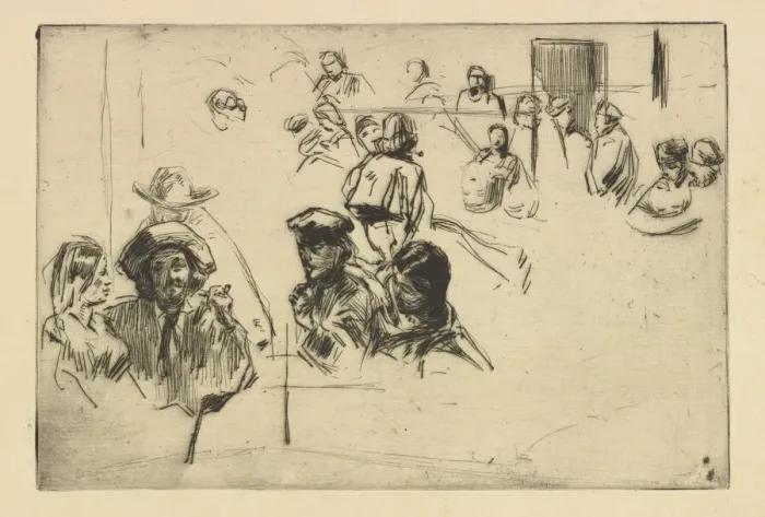 Framed Print : Ratcliffe Highway, 1861. Creator: James Abbott McNeill Whistler Framed Print : Ratcliffe Highway, 1861. Creator: James Abbott McNeill Whistler