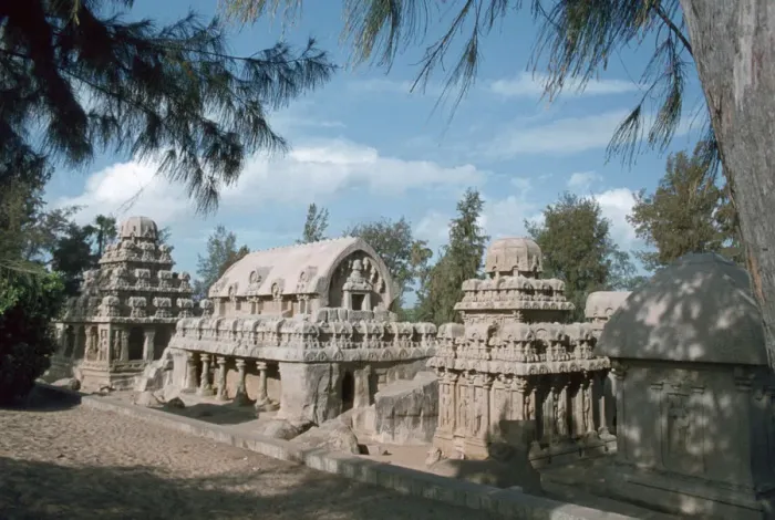 Framed Print : Five Rathas, Mahabalipuram, Tamil Nadu, India Framed Print : Five Rathas, Mahabalipuram, Tamil Nadu, India