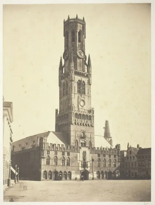 Framed Print : Rathaus, Bruges, Holland, 1854 / 55, printed 1855. Creators: Bisson Freres Framed Print : Rathaus, Bruges, Holland, 1854 / 55, printed 1855. Creators: Bisson Freres