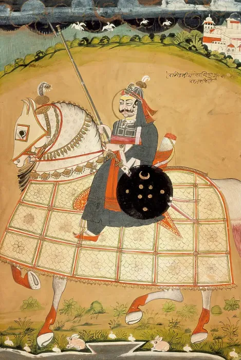Framed Print : Rathor Shri Kinjan Singhji, c1850. Creator: Unknown Framed Print : Rathor Shri Kinjan Singhji, c1850. Creator: Unknown