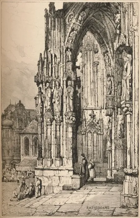 Framed Print : Ratisbon, c1820 (1915). Artist: Samuel Prout Framed Print : Ratisbon, c1820 (1915). Artist: Samuel Prout