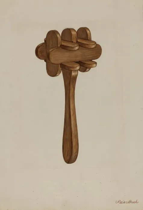 Framed Print : Rattle, 1935 / 1942. Creator: Rex F Bush Framed Print : Rattle, 1935 / 1942. Creator: Rex F Bush
