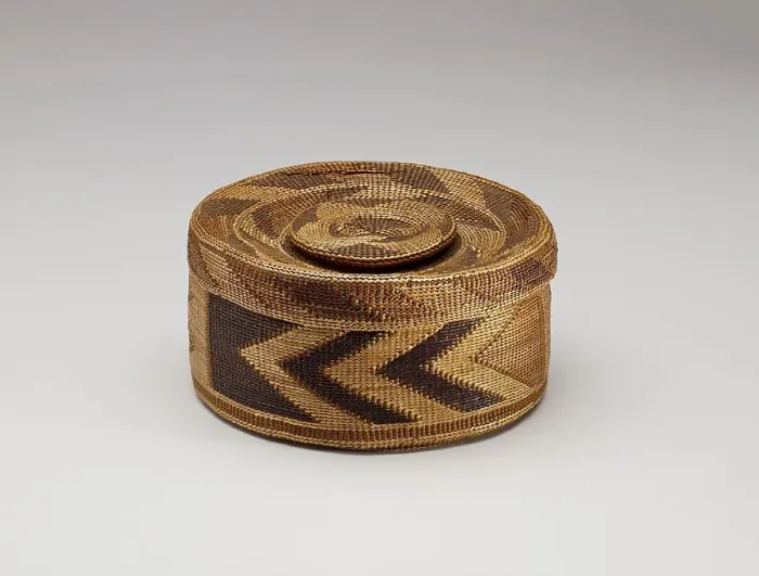 Framed Print : Rattle-Top Basket, 1880-1886. Creator: Unknown Framed Print : Rattle-Top Basket, 1880-1886. Creator: Unknown