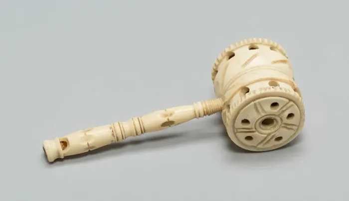 Framed Print : Rattle, United States, 18th to 19th century. Creator: Unknown Framed Print : Rattle, United States, 18th to 19th century. Creator: Unknown