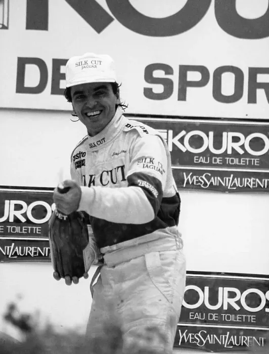 Framed Print : Raul Boesel, World Sportscar Champion for Jaguar, 1987 Framed Print : Raul Boesel, World Sportscar Champion for Jaguar, 1987
