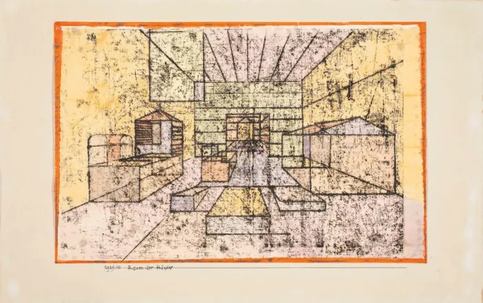 Framed Print : Raum der Hauser (Room of the houses), 1921. Creator: Klee, Paul (1879-1940) Framed Print : Raum der Hauser (Room of the houses), 1921. Creator: Klee, Paul (1879-1940)