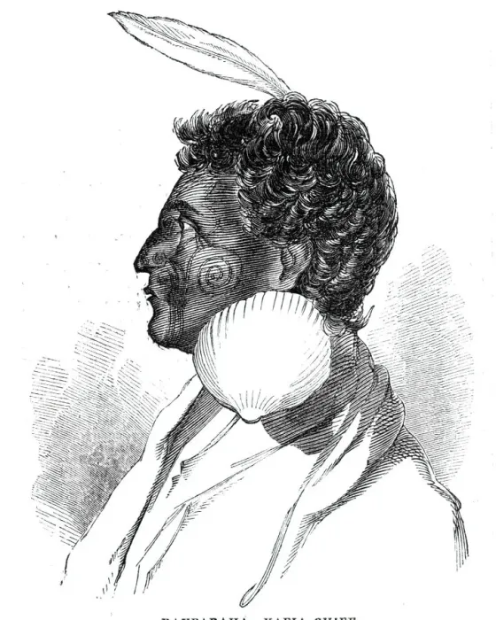 Framed Print : Rauparaha - Kafia Chief, 1844. Creator: Unknown Framed Print : Rauparaha - Kafia Chief, 1844. Creator: Unknown