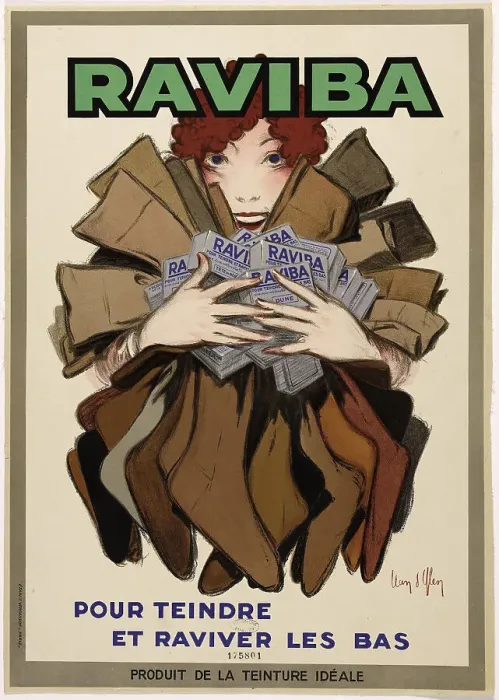 Framed Print : Raviba - Pour teindre et raviver les bas, c.1930. Creator: D'Ylen, Jean (1886-1938)
