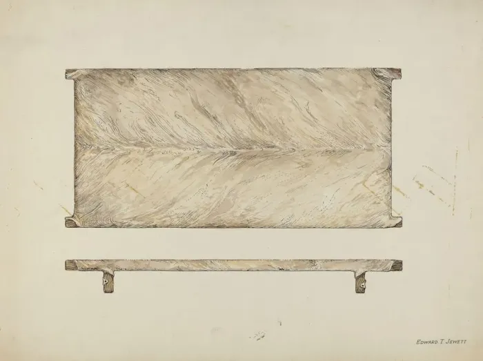 Framed Print : Rawhide Bedstead, c. 1936. Creator: Edward Jewett Framed Print : Rawhide Bedstead, c. 1936. Creator: Edward Jewett