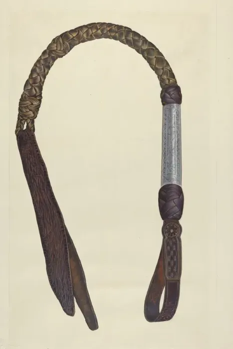 Framed Print : Rawhide Quirt, 1935 / 1942. Creator: Cecil Smith Framed Print : Rawhide Quirt, 1935 / 1942. Creator: Cecil Smith