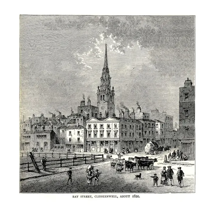 Framed Print : Ray Street, 1820 Framed Print : Ray Street, 1820