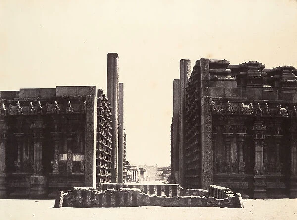 The Raya Gopuram from W, January-March 1858. Creator: Captain Linnaeus Tripe