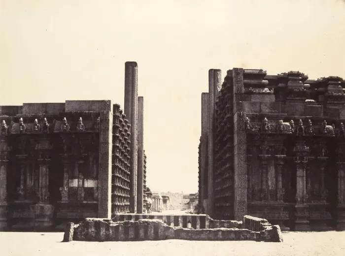 Framed Print : The Raya Gopuram from W, January-March 1858. Creator: Captain Linnaeus Tripe Framed Print : The Raya Gopuram from W, January-March 1858. Creator: Captain Linnaeus Tripe