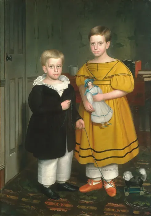 Framed Print : The Raymond Children, ca. 1838. Creator: Robert Peckham Framed Print : The Raymond Children, ca. 1838. Creator: Robert Peckham