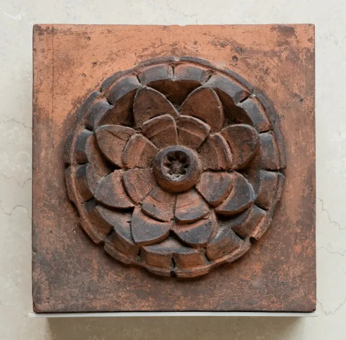 Framed Print : Raymond, E. G. Store and Flats: Rosette Fragment from Facade, 1884 Framed Print : Raymond, E. G. Store and Flats: Rosette Fragment from Facade, 1884