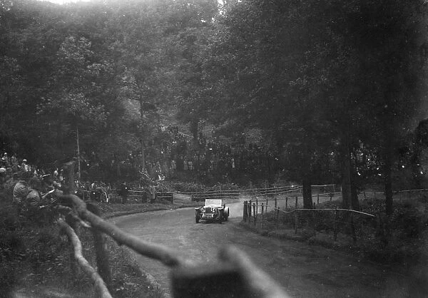 Raymond Mays 4500 cc Invicta competing in the Shelsley Walsh Speed Hill Climb, Worcestershire