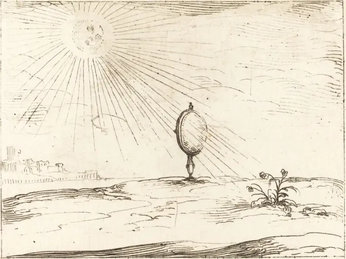 Framed Print : Rays of the Sun. Creator: Jacques Callot Framed Print : Rays of the Sun. Creator: Jacques Callot
