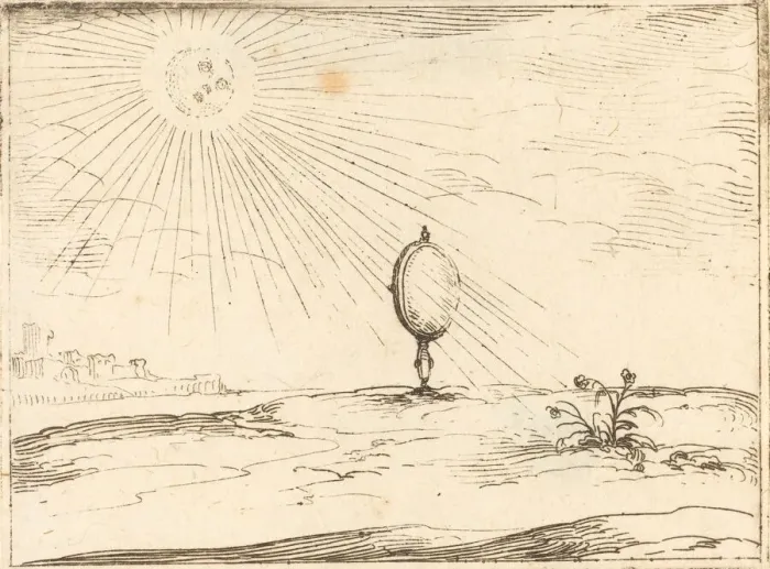 Framed Print : Rays of the Sun. Creator: Jacques Callot Framed Print : Rays of the Sun. Creator: Jacques Callot