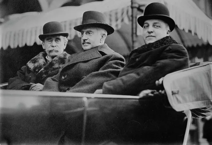 Framed Print : R.E. Peary -- G.L. Crosman -- W.M. Ingraham, between c1910 and c1920. Creator: Bain News Service Framed Print : R.E. Peary -- G.L. Crosman -- W.M. Ingraham, between c1910 and c1920. Creator: Bain News Service