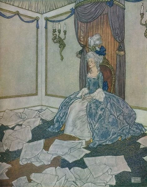 She had read all the newspapers in the world and had forgotten them again, so clever is she, 1912. Artist: Edmund Dulac