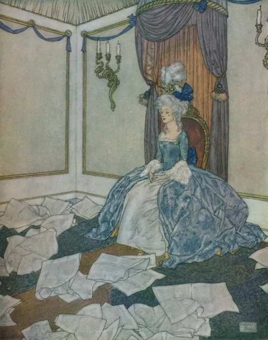 Framed Print : She had read all the newspapers in the world and had forgotten them again, so clever is she, 1912. Artist: Edmund Dulac Framed Print : She had read all the newspapers in the world and had forgotten them again, so clever is she, 1912. Artist: Edmund Dulac