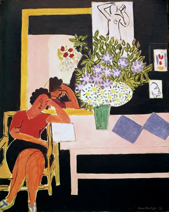 Framed Print : Reader on a Black Background, 1939. Creator: Henri Matisse. Reader on a Black Background, 1939. Creator: Henri Matisse Framed Print : Reader on a Black Background, 1939. Creator: Henri Matisse. Reader on a Black Background, 1939. Creator: Henri Matisse