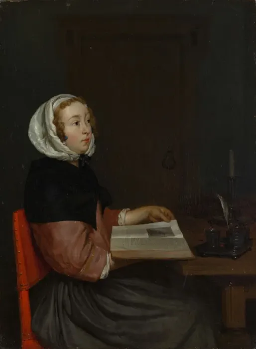 Framed Print : The Reader. Creator: Eglon Hendrik van der Neer Framed Print : The Reader. Creator: Eglon Hendrik van der Neer