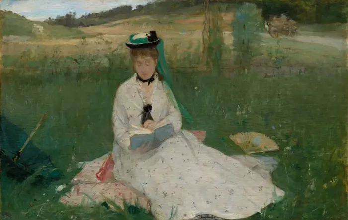 Framed Print : Reading, 1873. Creator: Berthe Morisot (French, 1841-1895) Framed Print : Reading, 1873. Creator: Berthe Morisot (French, 1841-1895)