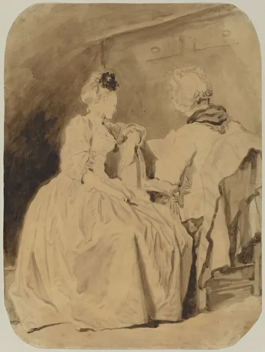 Framed Print : The Reading, c. 1765 / 1775. Creator: Jean-Honore Fragonard Framed Print : The Reading, c. 1765 / 1775. Creator: Jean-Honore Fragonard