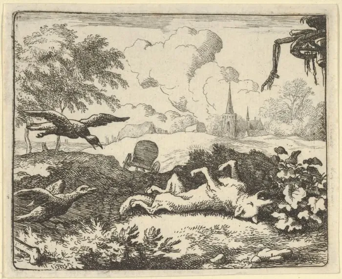 Framed Print : The Reading of a Criminal Action Againt Renard, 1650-75. Creator: Allart van Everdingen Framed Print : The Reading of a Criminal Action Againt Renard, 1650-75. Creator: Allart van Everdingen
