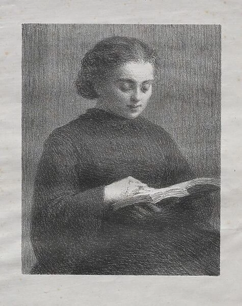 Reading: Portrait of the Artists Sister, 1897. Creator: Henri Fantin-Latour (French, 1836-1904)