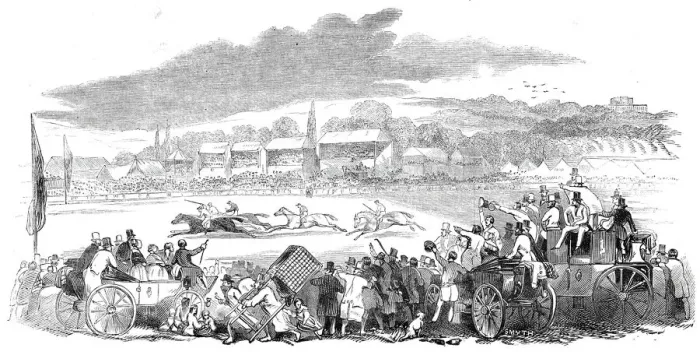 Framed Print : Reading Races, 1844. Creator: Stephen Sly Framed Print : Reading Races, 1844. Creator: Stephen Sly