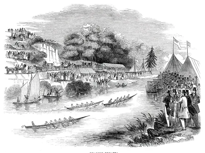 Framed Print : Reading Regatta, 1844. Creator: Unknown Framed Print : Reading Regatta, 1844. Creator: Unknown