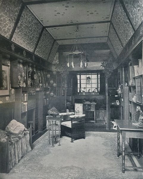 Reading-Room designed by H Novack and executed by J. W. Muller, c1899