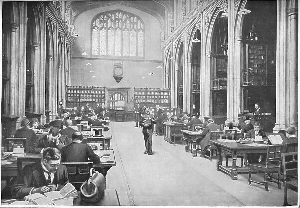 Reading room, Guildhall Library, City of London, c1903 (1903)