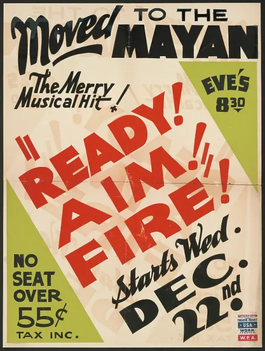 Framed Print : Ready! Aim! Fire!, Los Angeles, [193-]. Creator: Unknown