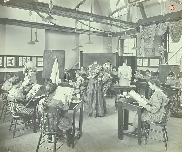 Ready made clothing class, Shoreditch Technical Institute, London, 1907