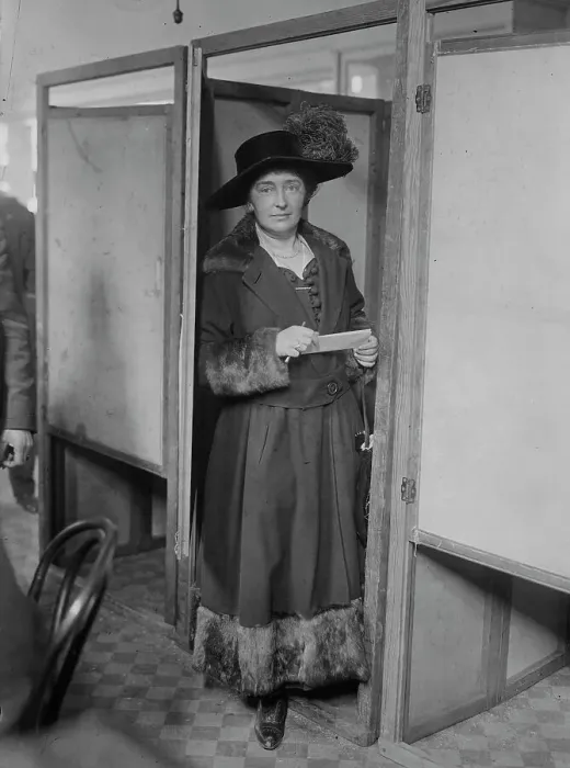 Framed Print : Ready to vote, 1918. Creator: Bain News Service Framed Print : Ready to vote, 1918. Creator: Bain News Service