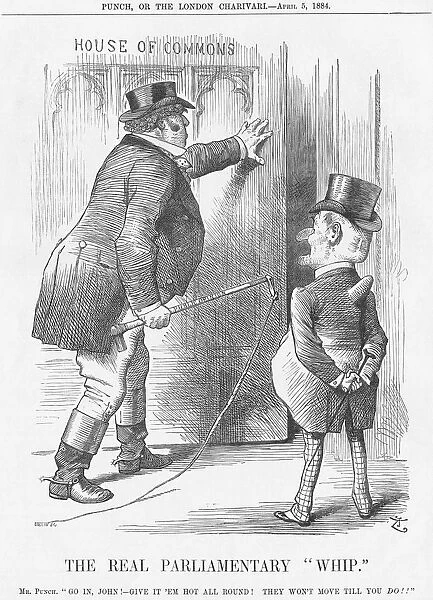 The Real Parliamentary Whip, 1884. Artist: Joseph Swain