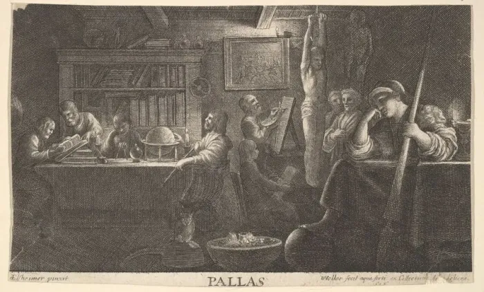 Framed Print : Realm of Pallas, 1646. Creator: Wenceslaus Hollar Framed Print : Realm of Pallas, 1646. Creator: Wenceslaus Hollar