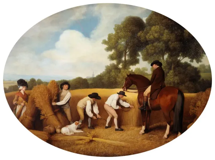 Framed Print : Reapers, 1795. Creator: George Stubbs Framed Print : Reapers, 1795. Creator: George Stubbs