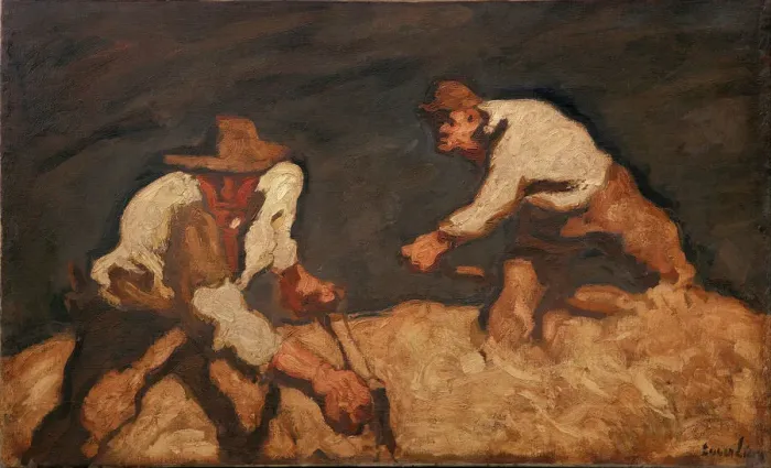 Framed Print : Reapers in a Gathering Storm, 1912. Artist: Egger-Lienz, Albin (1868-1926) Framed Print : Reapers in a Gathering Storm, 1912. Artist: Egger-Lienz, Albin (1868-1926)