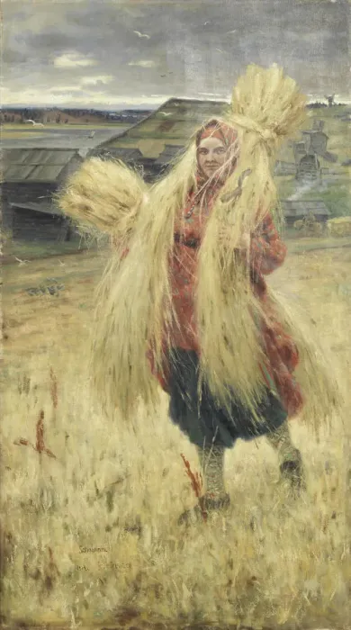 Framed Print : After Reaping, 1904 Framed Print : After Reaping, 1904